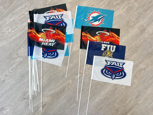 10 Custom Hand Flags