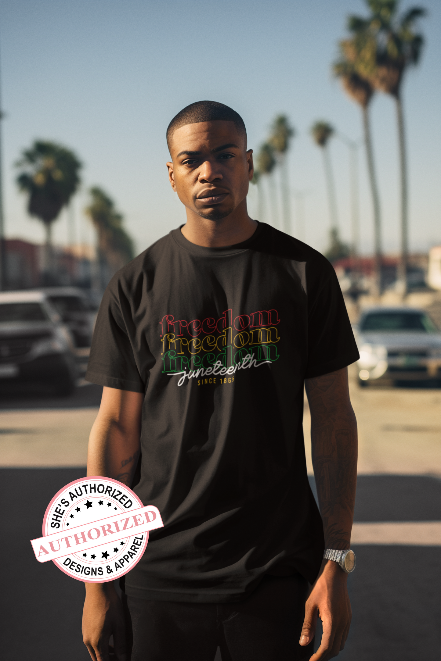 FREEDOM. FREEDOM. FREEDOM. – Juneteenth Tee