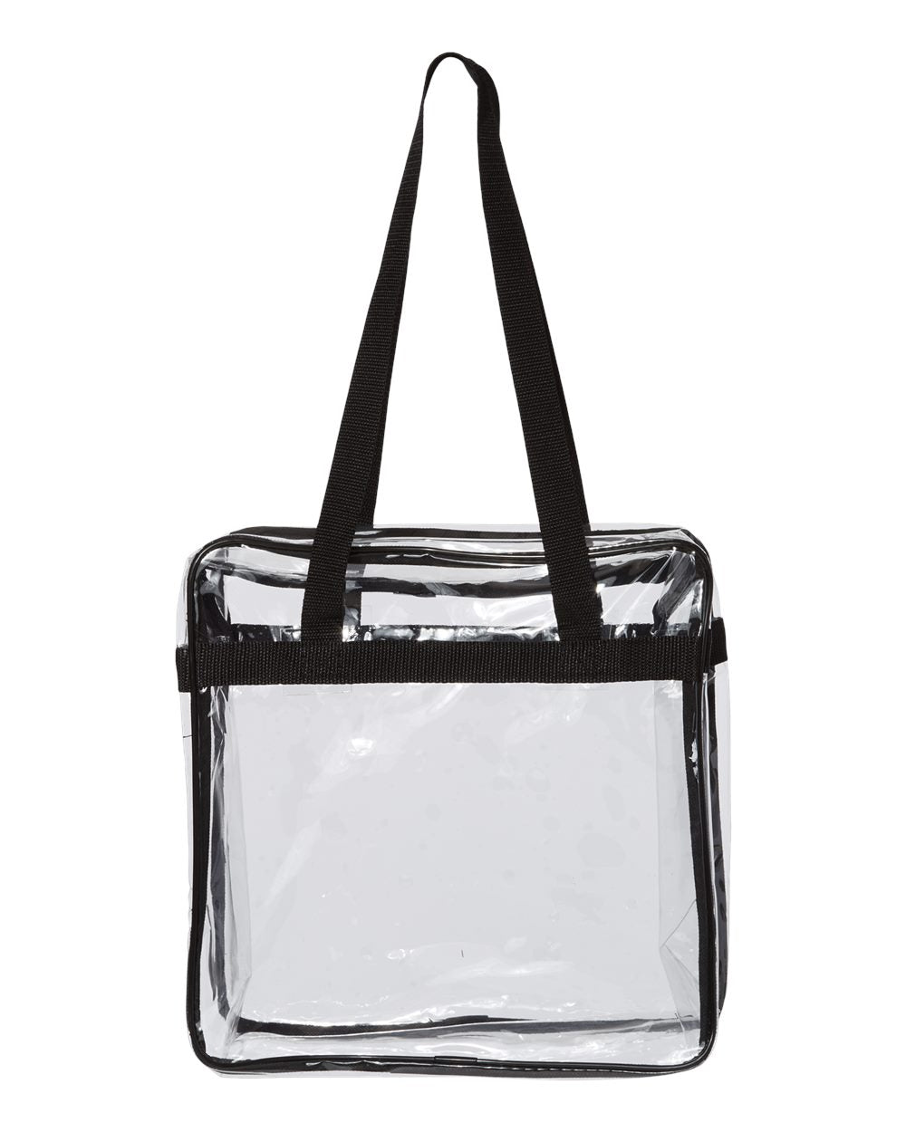 Clear Tote with Zippered Top