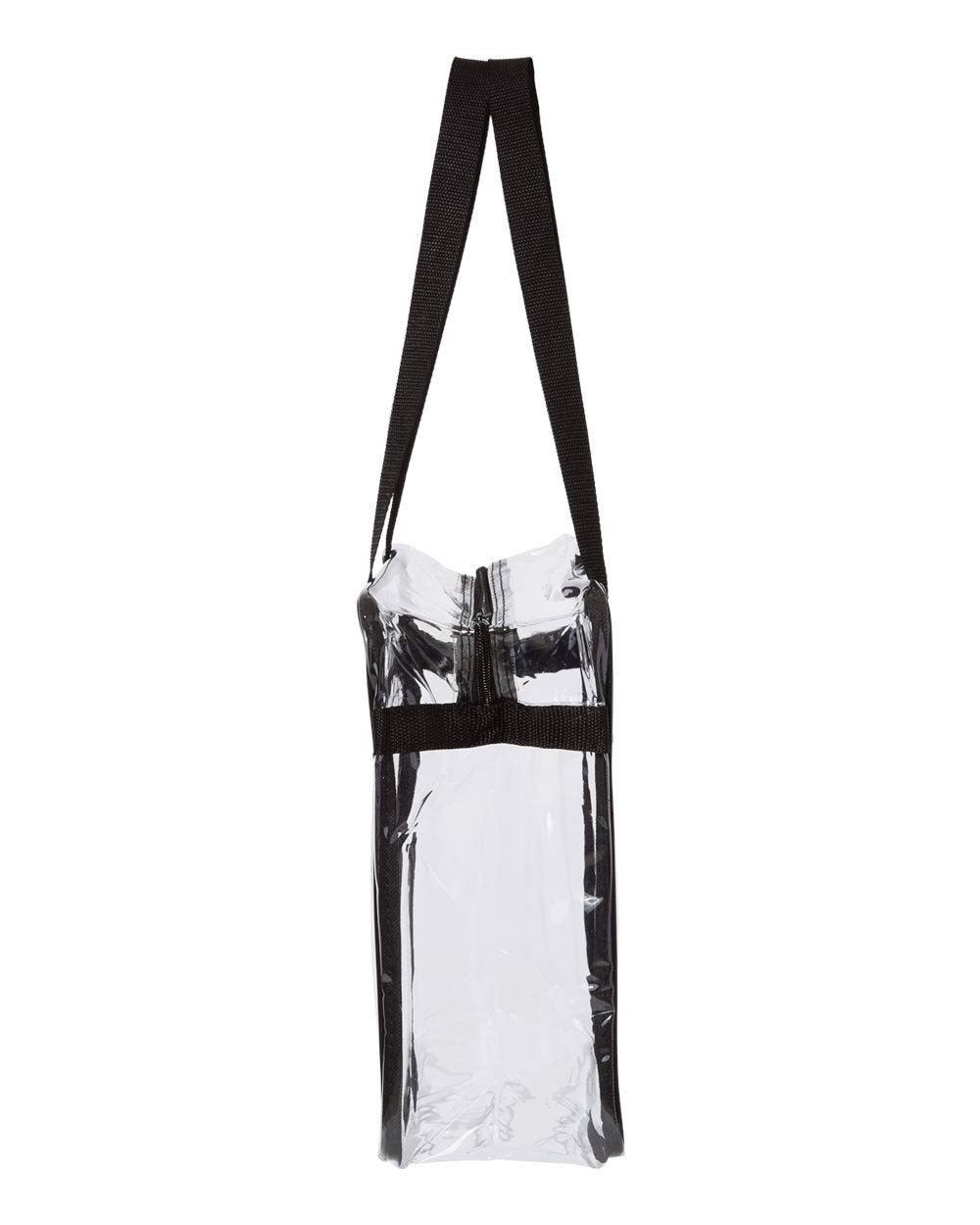 Clear Tote with Zippered Top