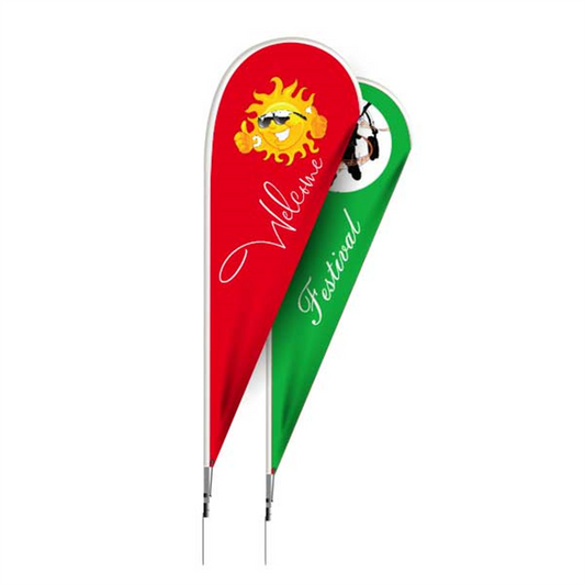 Teardrop Flags Double sided - 8ft