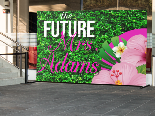 Standard 8×8 Telescopic Banner Stand with Full‑Color Banner