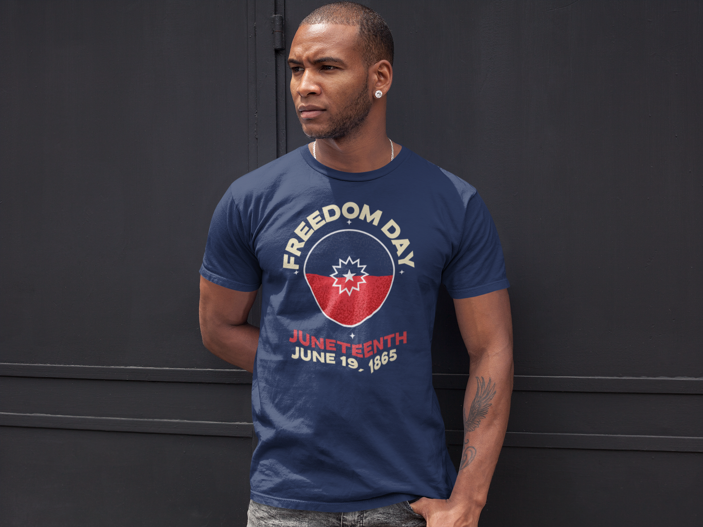 Freedom Day – Juneteenth Tee (Red, White and Blue Edition)