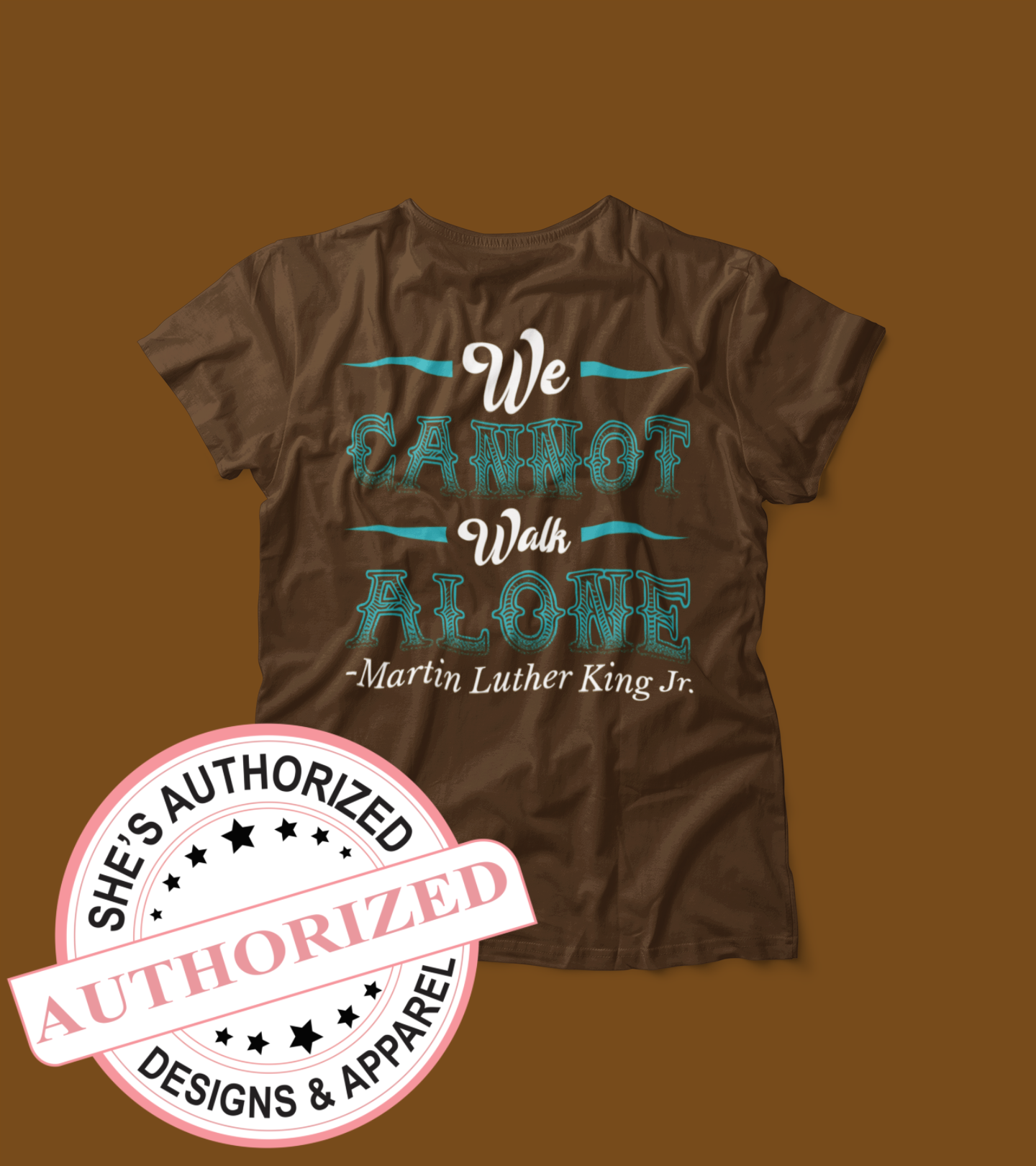 MLK "We Can Not Walk Alone" Quote Tee
